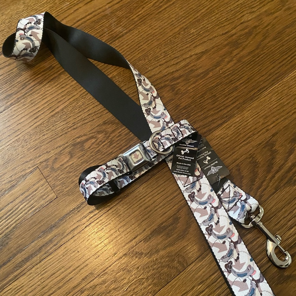 Brand New Avatar The Last Airbender Appa print Dog Collar and Leash - Large